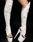 Black grippy Knee Pad Boot Sleeves for Dancers