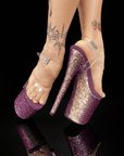 Color Shifting Stripper Shoes