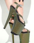 8 Inch Glitter Stripper Shoes | SHOW PONY Exotic Dancer Heels
