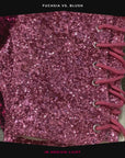 Thigh Glitter Sleeves: Fuchsia